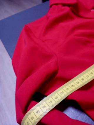 Vestido Blazer Rojo Botones Dorados