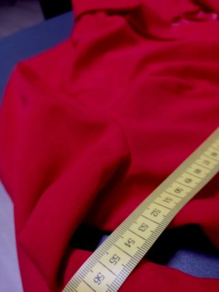 Vestido Blazer Rojo Botones Dorados