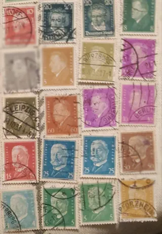 52 Sellos Alemanes Personajes