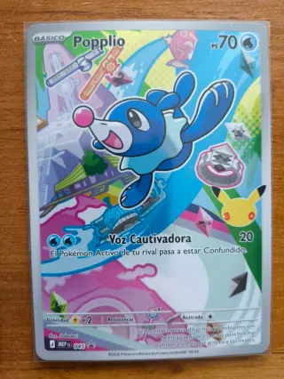 Trío de cartas Pokémon: Rowlet, Popplio, Litten.