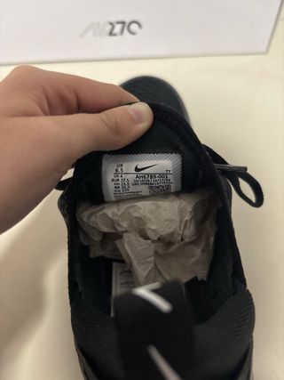 Zapatillas Nike Air Max 270 Negras Talla 37,5