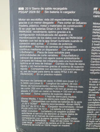 Sierra Sable Parkside X20VTEAM