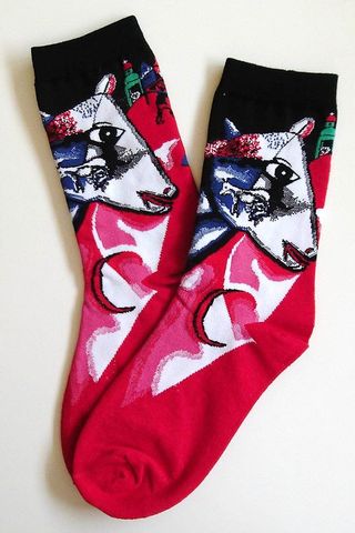 Calcetines de estilo cubista