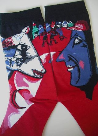 Calcetines de estilo cubista