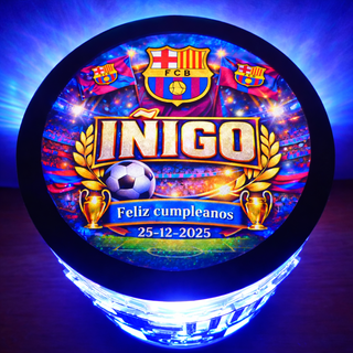 Lámpara LED FC Barcelona Personalizada