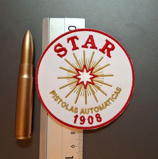 Reprodución parche Pistolas Star y Bolígrafo bala