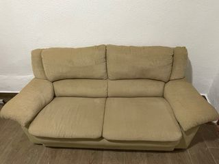 Sofá de 3 plazas beige