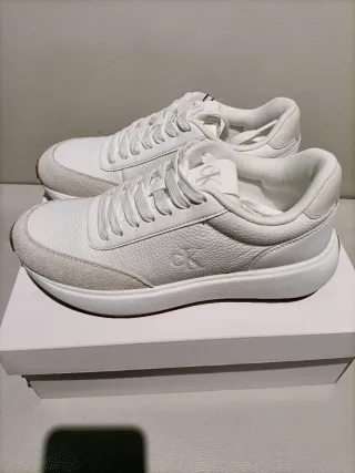 Zapatillas Calvin Klein Blancas/Beige Nuevas