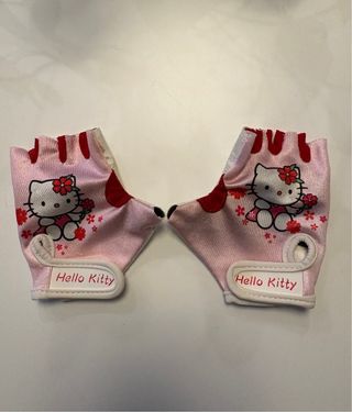Guanti da bici Hello Kitty rosa
