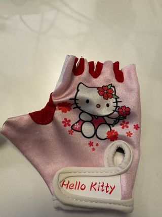Guanti da bici Hello Kitty rosa