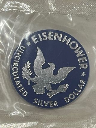 EEUU Dólar 1971 Eisenhower Plata con Medalla