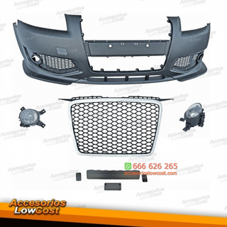 PARAGOLPES AUDI A3 8P RS3. COLOR CROMO-NEGRO CON