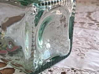 Vaso Vetro Fiori Dipinti Mano
