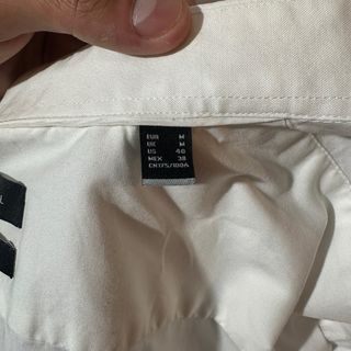 Camisa blanca Hombre Cortefiel Talla M (slim fit)