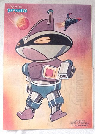 6 POSTERS de LA BATALLA DE LOS PLANETAS años 80