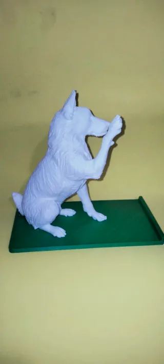 Soporte para móvil con figura de perro