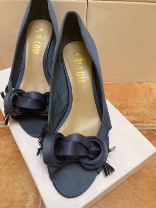 Zapatos de fiesta azul marino