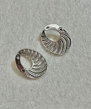 Pendientes Plata Diseño Ovalado Original