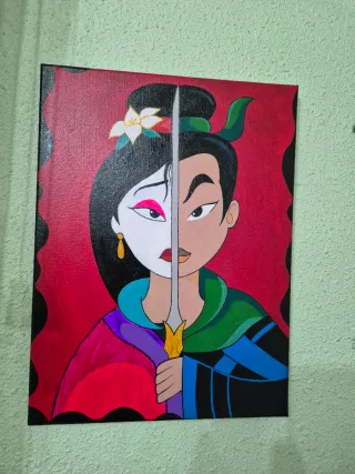 Lienzo Arte Mulan Dividido