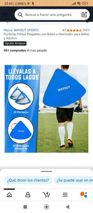Set 2 Porte da Calcio Pieghevoli WAYOUT SPORTS