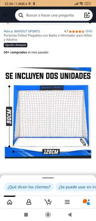 Set 2 Porte da Calcio Pieghevoli WAYOUT SPORTS