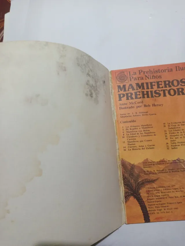 Lote 2 libros La prehistoria ilustrada para niños