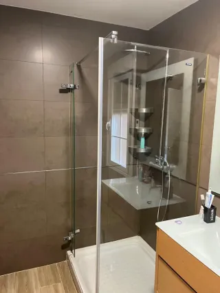 Mampara Ducha 90x90 Cristal,8 mm. Duscholux