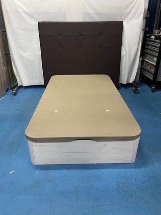 Canape Abatible y Colchon Visco 105x190