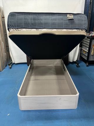 Canape Abatible y Colchon Visco 105x190