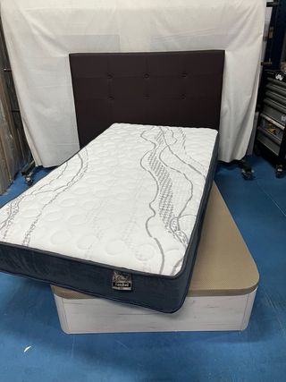 Canape Abatible y Colchon Visco 105x190