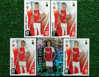 5 Carte Topps Champions League Arsenal 2023/24