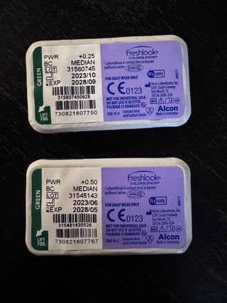 Lentillas Freshlook Colorblends Verde 1 mes