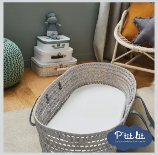 P'tit Lit bambú Colchón para capazo 72x32x4 cm