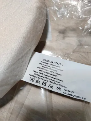 P'tit Lit bambú Colchón para capazo 72x32x4 cm