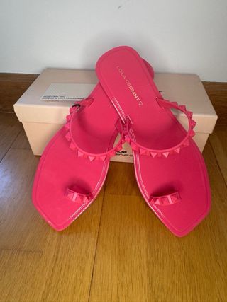 Sandalias Lola Casademunt Fucsia Talla 39 Nuevas