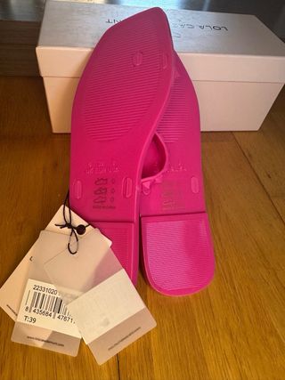 Sandalias Lola Casademunt Fucsia Talla 39 Nuevas