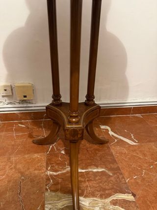 Jarrón Cerámica Negro y Dorado