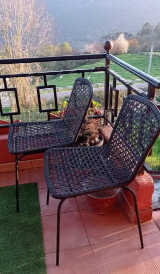 Sillas de jardín negras