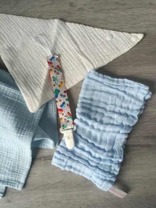 Set Bebé Celeste y Blanco