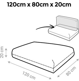 Cojín Palets Beige/Marrón Impermeable