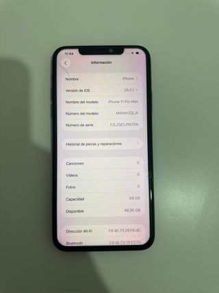 iPhone 11 Pro Max Gris Espacial