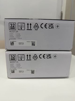 Cartuchos Tinta HP 117A Magenta y Cian NUEVOS