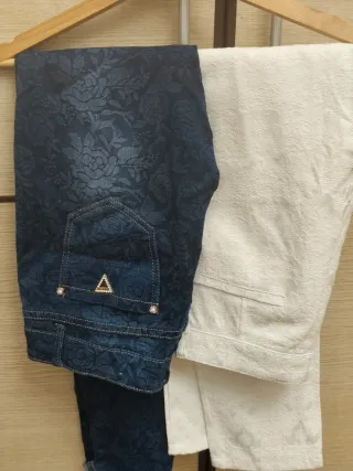 Jeans slim stampati elasticizzati tg 46