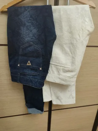 Jeans slim stampati elasticizzati tg 46