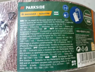 75×457 Lijas PARKSIDE para Lijadora de Banda