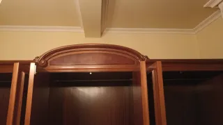 Armario grande de madera oscura