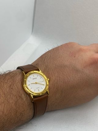 Reloj Citizen Vintage Dorado y Marrón
