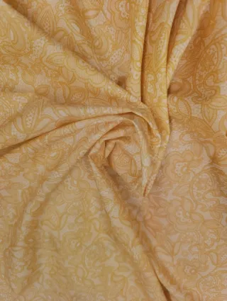 Tela de algodón estampada floral