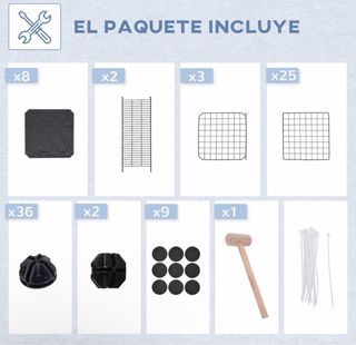 Jaula Animales Pequeños Niveles con Rampa