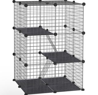 Jaula Animales Pequeños Niveles con Rampa